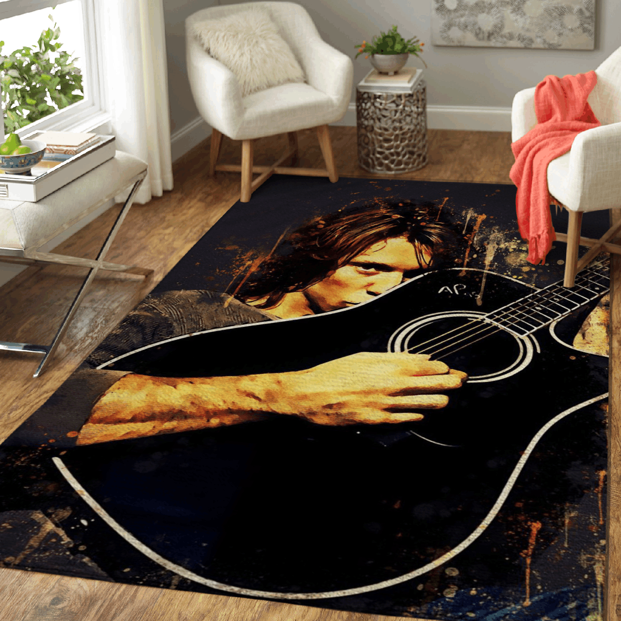Jon Bon Jovi Band Members Art For Fans Area Rug Area Rug Living Room Carpet Rug Regtangle Carpet Floor Decor Home Decor