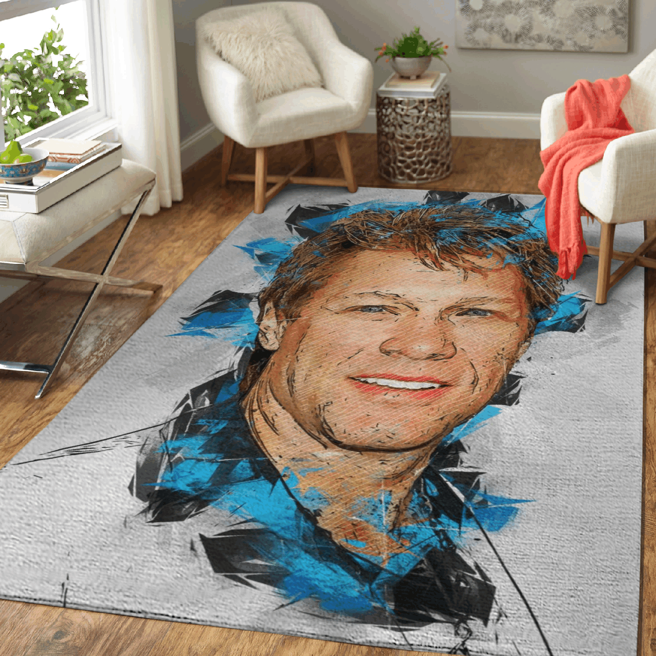Jon Bon Jovi Bon Jovi American Rock Band Art For You Lovers Of Bon Jovi Area Rug Rug Regtangle Carpet Floor Decor Home Decor