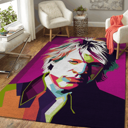 Jon Bon Jovi Bon Jovi American Rock Band Members Pop Art Area Rug Rug Regtangle Carpet Floor Decor Home Decor