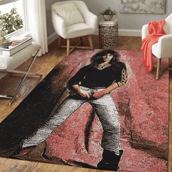 Jon Bon Jovi Bon Jovi Band Art Area Rug Area Rug Living Room Carpet Rug Regtangle Carpet Floor Decor Home Decor