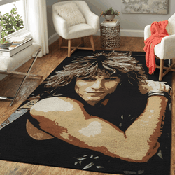 Jon Bon Jovi Bon Jovi Rock Band Art For Fans Area Rug Area Rug Living Room Carpet Rug Regtangle Carpet Floor Decor Home Decor