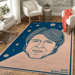 Jon Bon Jovi Bon Jovi Rock Band For You Lovers Of Bon Jovi Area Rug Rug Regtangle Carpet Floor Decor Home Decor