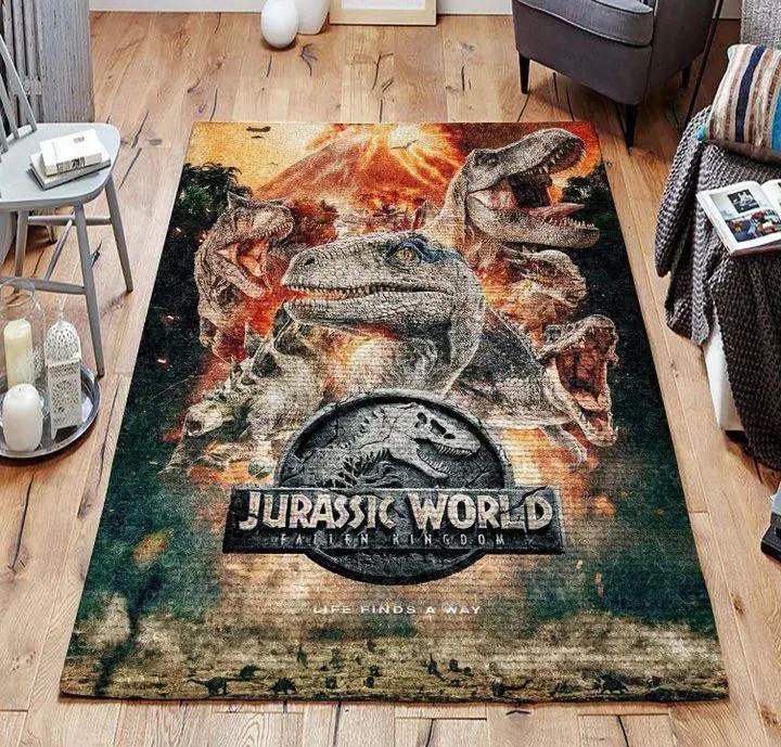 Jurassic World Movies Area Rugs Living Room Carpet Fn051241 Rug Regtangle Carpet Floor Decor Home Decor