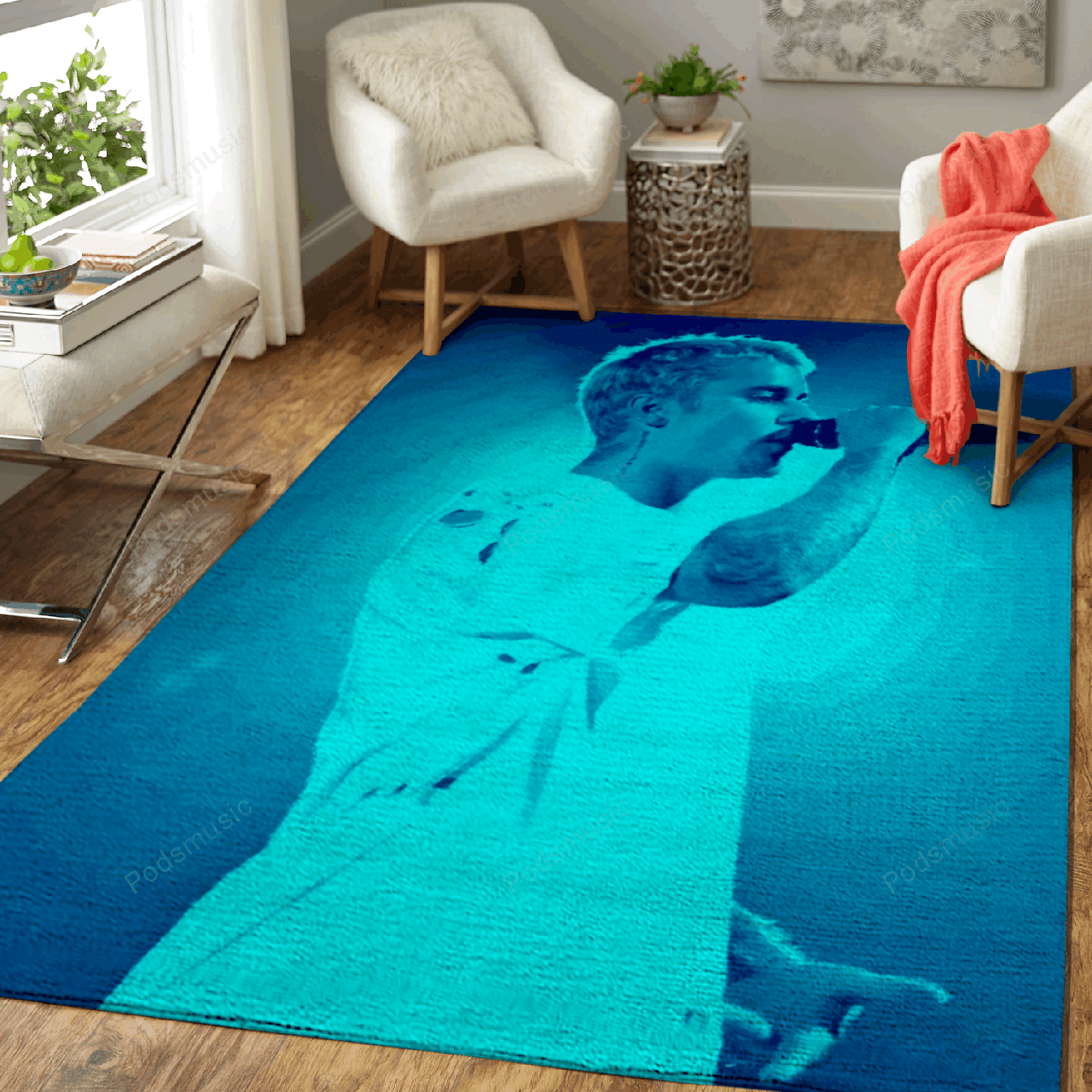 Justin Bieber Music Vintage Art For Fans Area Rug Living Room Carpet Rug Regtangle Carpet Floor Decor Home Decor