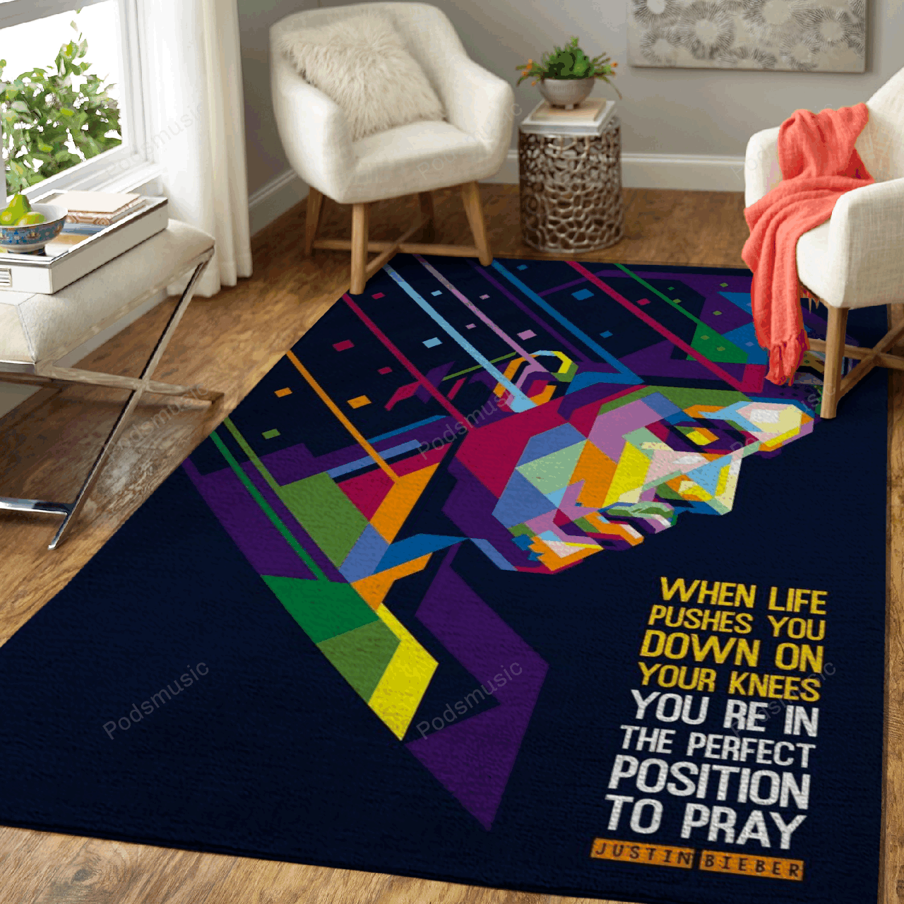 Justin Bieber Quote Wpap Music Wpap Art For Fans Area Rug Living Room Carpet Rug Regtangle Carpet Floor Decor Home Decor