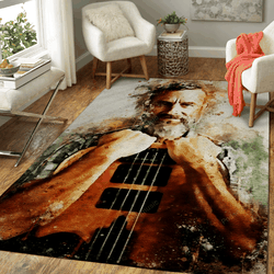 Justin Chancellor Music World Art For Fans Area Rug Living Room Carpet Rug Regtangle Carpet Floor Decor Home Decor