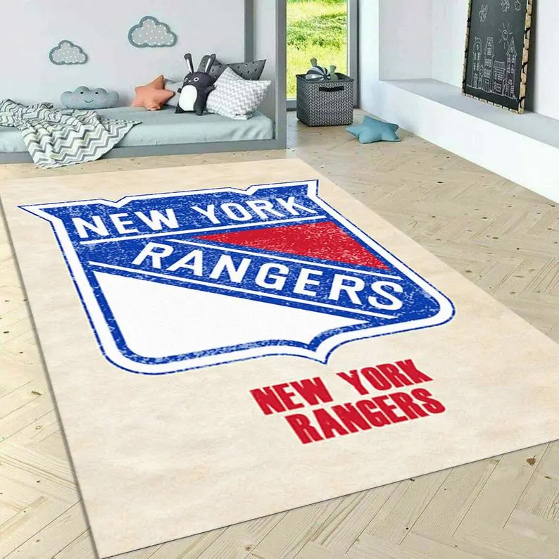 NHL New York Rangers Chiefs Floor Mat Football Kc Chiefs Rectangle Rug Living