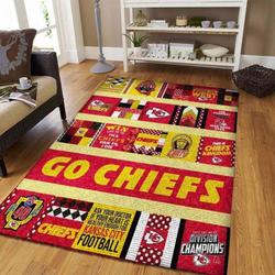 Kansas City Chiefs Living Room Rug Home Decor Nfl Football 03113