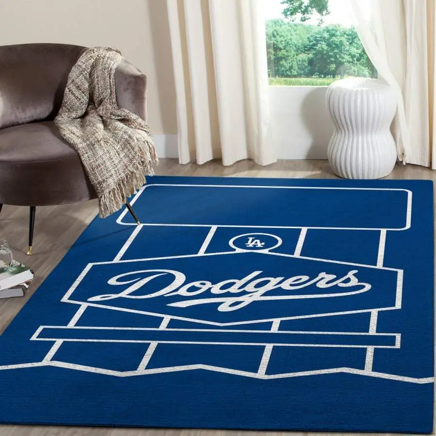 Los Angeles Dodgers Rug Home Decor Football Carpet Rug Living Room 03113