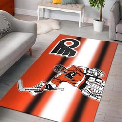 NHL Philadelphia Flyers Football Team Logo Carpet Rug Living Room 1910074
