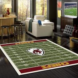 Kansas City Chiefs Nfl Football Living Room Carpet Rug Regtangle Carpet