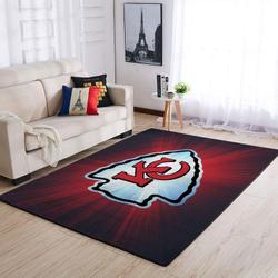 Kansas City Chiefs Nfl Football Carpet Living Room Rug Regtangle CarpetV816