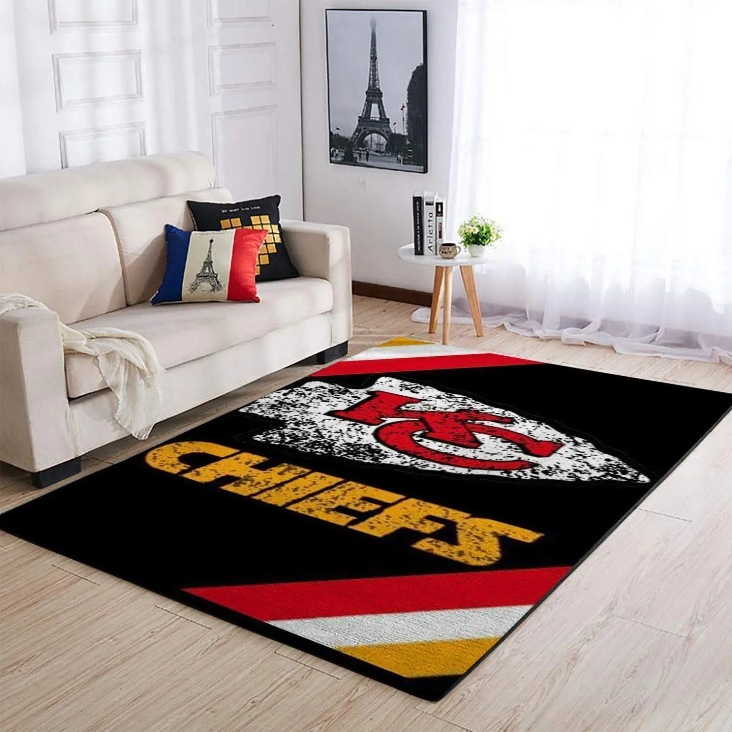 Kansas City Chiefs Nfl Football Carpet Living Room Rug Regtangle Carpet V825