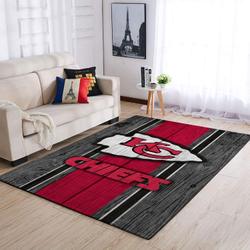 Kansas City Chiefs Nfl Area Rugs Wooden Style Living Room Regtangle Carpet