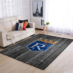 Kansas City Royals Mlb Area Rugs Living Room Carpet Team Logo Wooden Home Rug