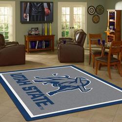 Utah State Aggies Ncaa Rug Living Room Rug Home Decor Room Carpet Sport