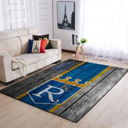 Kansas City Royals Mlb Area Rugs Living Room Carpet Team Logo Wooden Home Rug 6