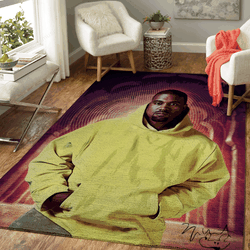 Kanye West Rap Music Art For Fans Area Rug Living Room Carpet Rug Regtangle Carpet Floor Decor Home Decor