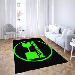 Kawasaki Area Rug Black Logo Living Room Carpet Rug Regtangle Carpet Floor Decor Home Decor