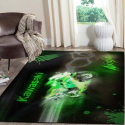 Kawasaki Motor Supersports Area Rugs Living Room Carpet Fn121220 Rug Regtangle Carpet Floor Decor Home Decor