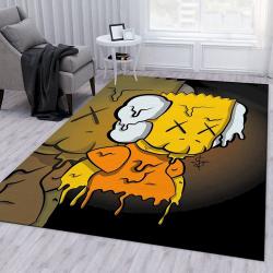 Kaws Bart Fashion Brand Area Rug For Christmas Living Room Rug Home De