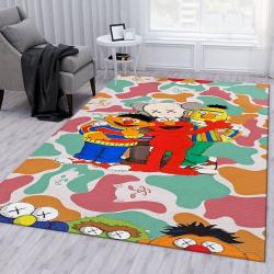 Kaws Jvrrr Style Fashion Brand Area Rug Living Room Rug Christmas Gift