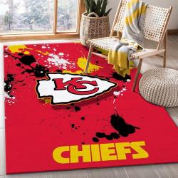 Kc Chiefs Logo Nfl Area Rug Living Room Rug Home Us Decor Living Room Area Rug Home Decor
