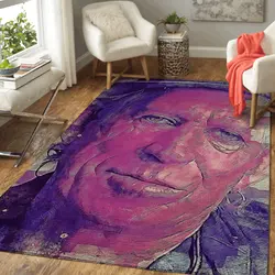 Keith Richard Music Artwork Art For Fans Area Rug Living Room Carpet Rug Regtangle Carpet Floor Decor Home Decor