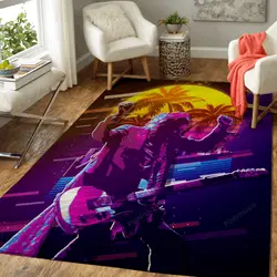Keith Richards 80S Artwork Music Synthwave 80S Art For Fans Area Rug Living Room Carpet Rug Regtangle Carpet Floor Decor Home Decor