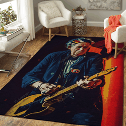 Keith Richards Old Music Artist Art For Fans Area Rug Living Room Carpet Rug Regtangle Carpet Floor Decor Home Decor