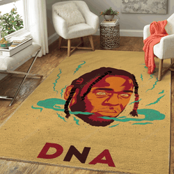 Kendrick Lamar Dna Music Art For Fans Area Rug Living Room Carpet Rug Regtangle Carpet Floor Decor Home Decor
