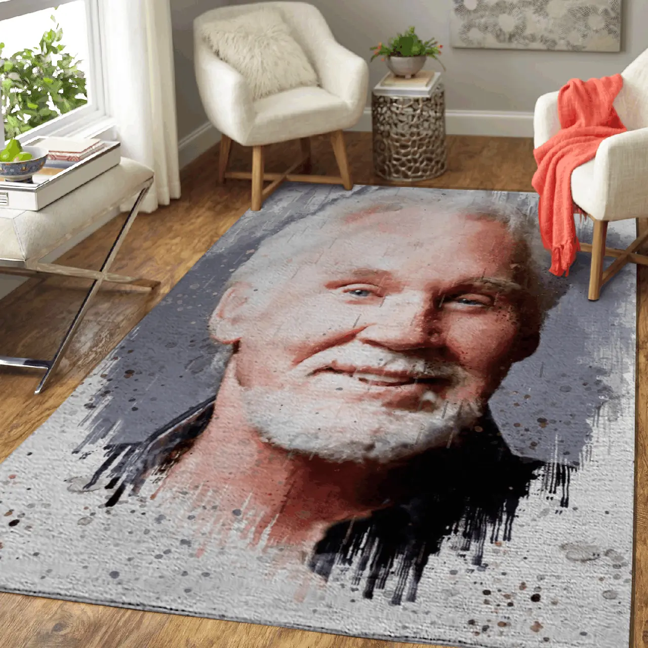 Kenny Rogers The Legend 1938 2020 Anniversary Area Rug Area Rug Living Room Carpet Rug Regtangle Carpet Floor Decor Home Decor