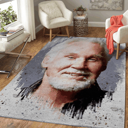 Kenny Rogers The Legend 1938 2020 Anniversary Area Rug Area Rug Living Room Carpet Rug Regtangle Carpet Floor Decor Home Decor