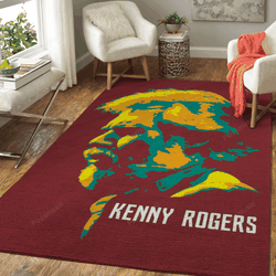 Kenny Rogers V1 Pop Art Music Pop Art Art For Fans Area Rug Living Room Carpet Rug Regtangle Carpet Floor Decor Home Decor
