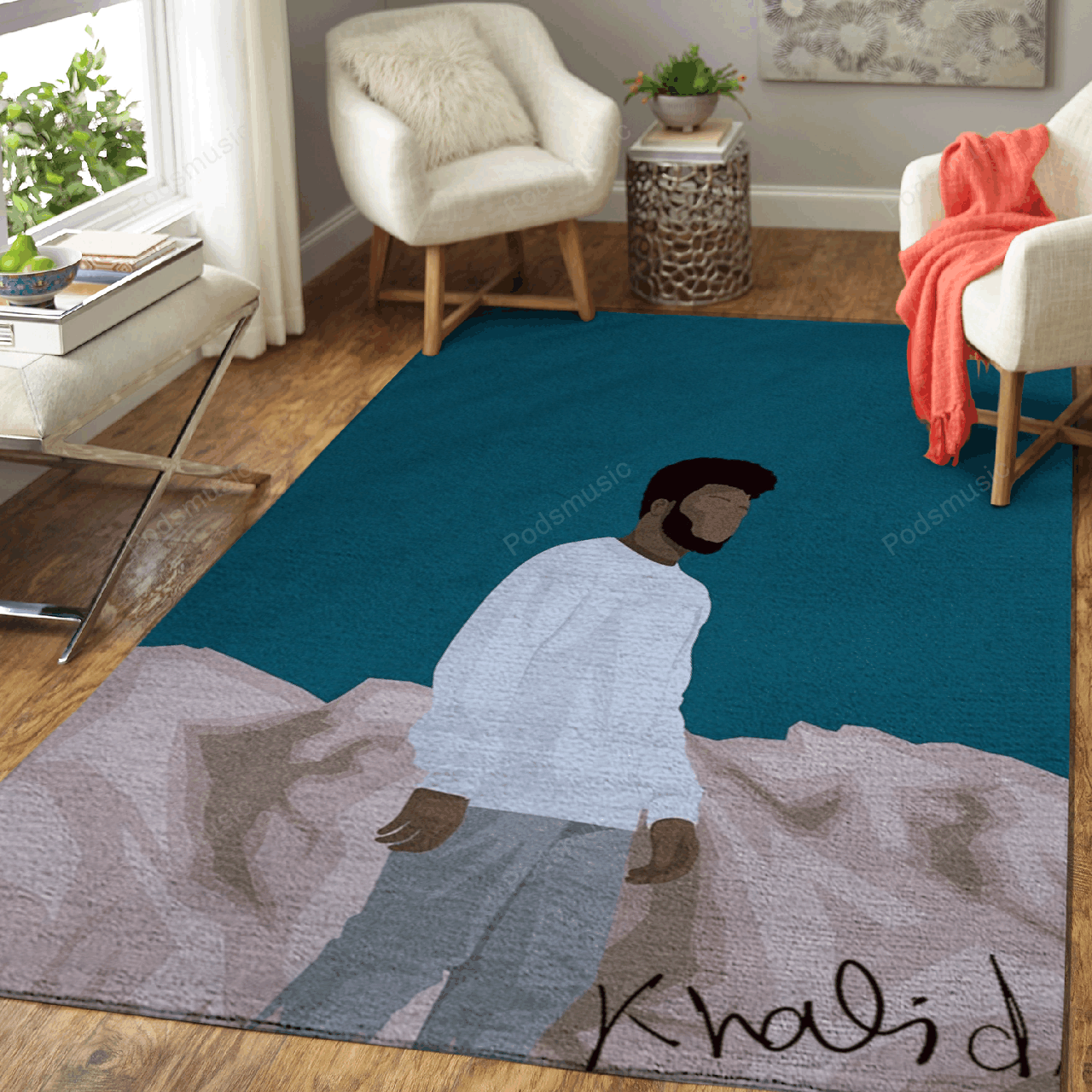 Khalid List Music Art For Fans Area Rug Living Room Carpet Rug Regtangle Carpet Floor Decor Home Decor