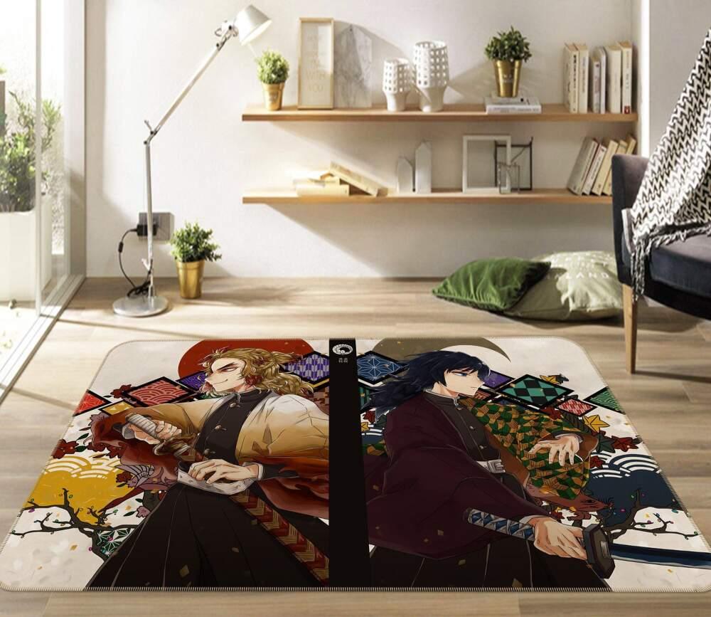 Kimetsu No Yaiba Anime 14 Area Rug Living Room And Bed Room Rug Regtangle