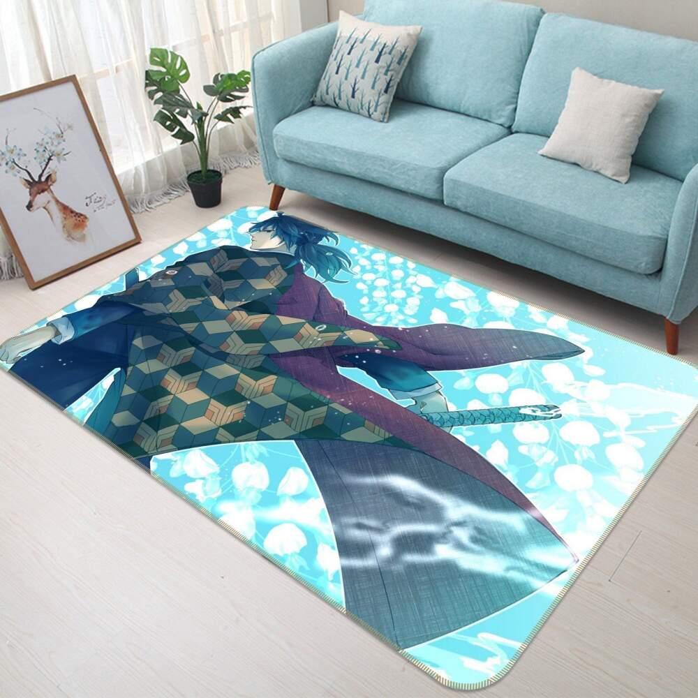 Kimetsu No Yaiba Anime 17 Area Rug Living Room And Bed Room Rug Rug Regtangle