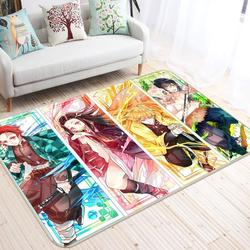 Kimetsu No Yaiba Anime 22 Area Rug Living Room And Bed Room Rug Regtangle