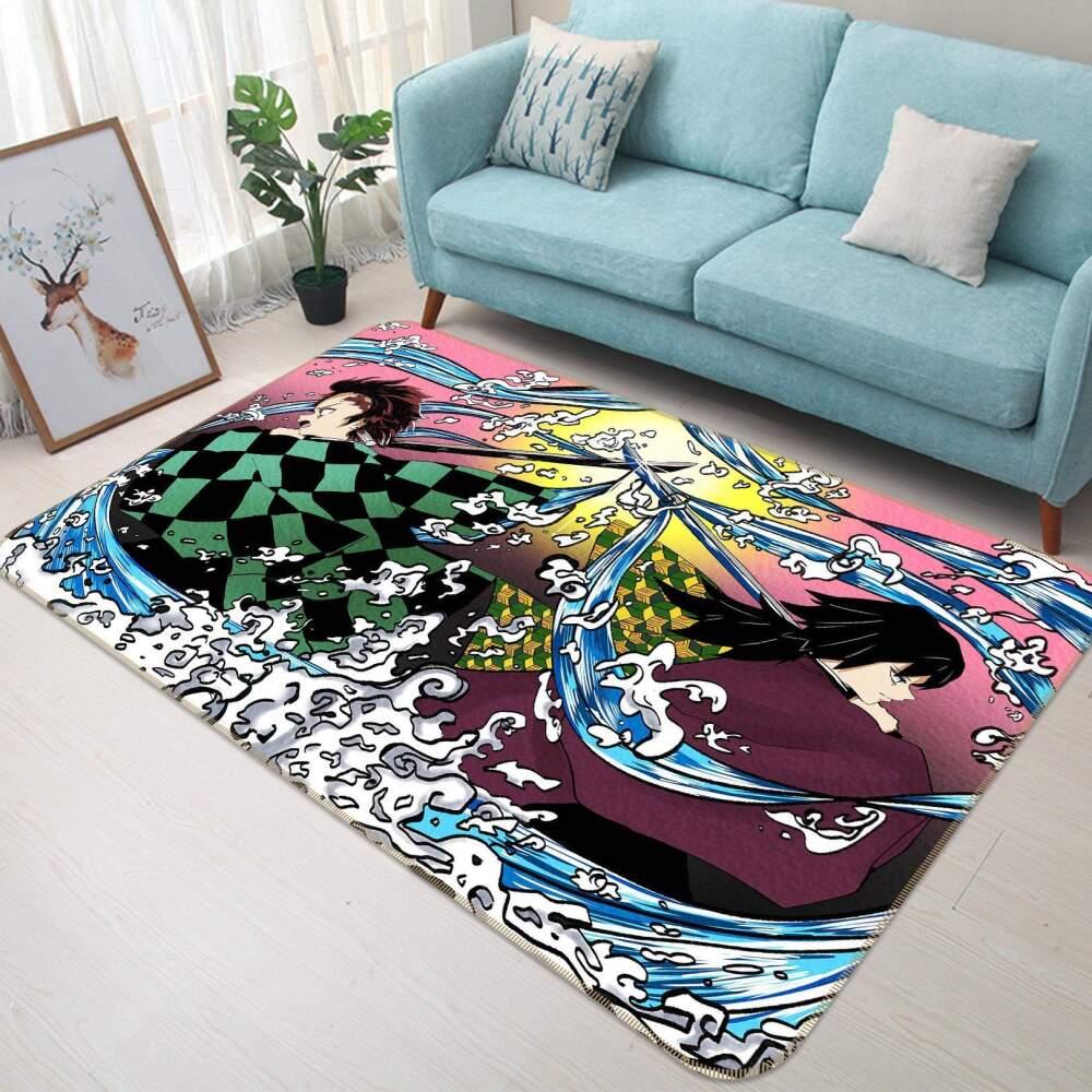 Kimetsu No Yaiba Anime 48 Area Rug Living Room And Bed Room Rug Regtangle