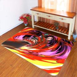 Kimetsu No Yaiba Anime 6 Area Rug Living Room And Bed Room Rug Regtangle