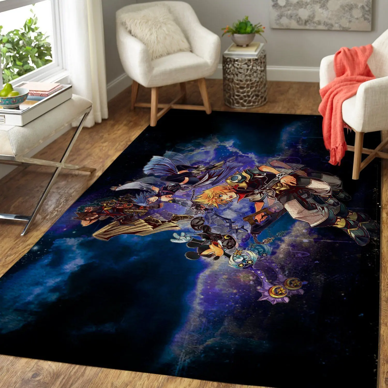 Kingdom Hearts Area Rug Gaming Carpet Gamer Living Room Rugs Rug Regtangle Carpet Floor Decor Home Decor V5075