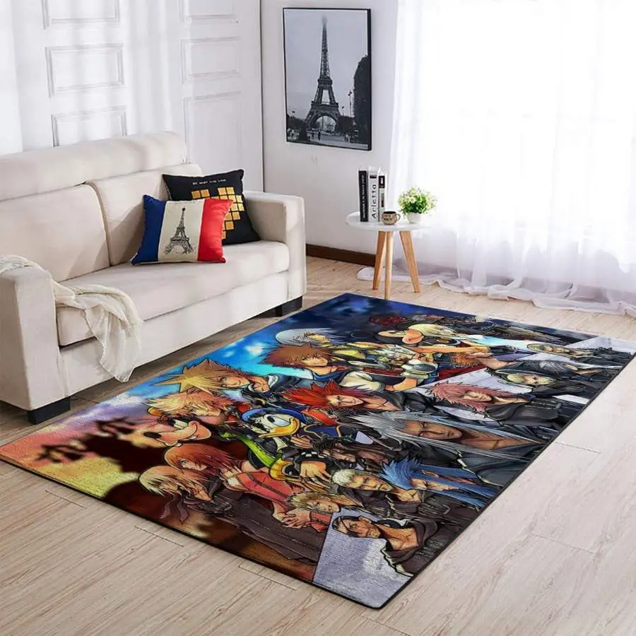 Kingdom Hearts Characters Area Rug Living Room Rug Home Decor Gaming Gfd 19091602