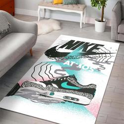 Kiss My Airs Nike Area Rug Hypebeast Carpet Fashion Brand Living Room Rugs Rug Regtangle Carpet Floor Decor Home Decor V2177