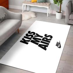 Kiss My Airs Nike Area Rug Hypebeast Carpet Fashion Brand Living Room Rugs Rug Regtangle Carpet Floor Decor Home Decor V2182