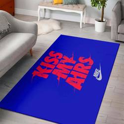 Kiss My Airs Nike Area Rug Hypebeast Carpet Fashion Brand Living Room Rugs Rug Regtangle Carpet Floor Decor Home Decor V2183