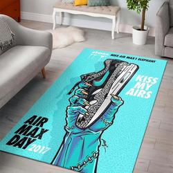 Kiss My Airs Nike Area Rug Hypebeast Carpet Fashion Brand Living Room Rugs Rug Regtangle Carpet Floor Decor Home Decor V2185