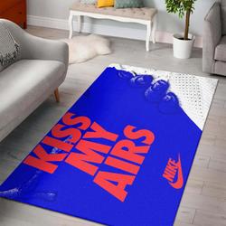Kiss My Airs Nike Area Rug Hypebeast Carpet Fashion Brand Living Room Rugs Rug Regtangle Carpet Floor Decor Home Decor V2186