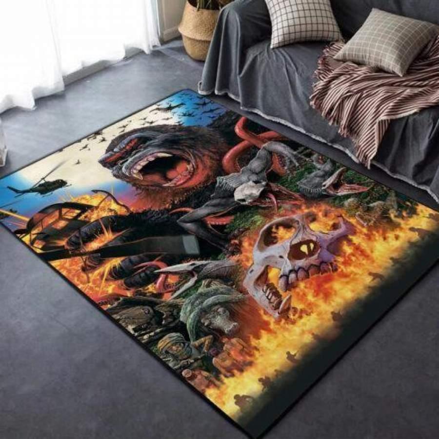 Kong Skull Island Area Rug Living Room Rug Home Decor Movie Ofd 021124