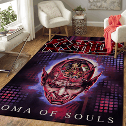 Kreator Coma Of Souls Metal Music Art For Fans Area Rug Living Room Carpet Rug Regtangle Carpet Floor Decor Home Decor