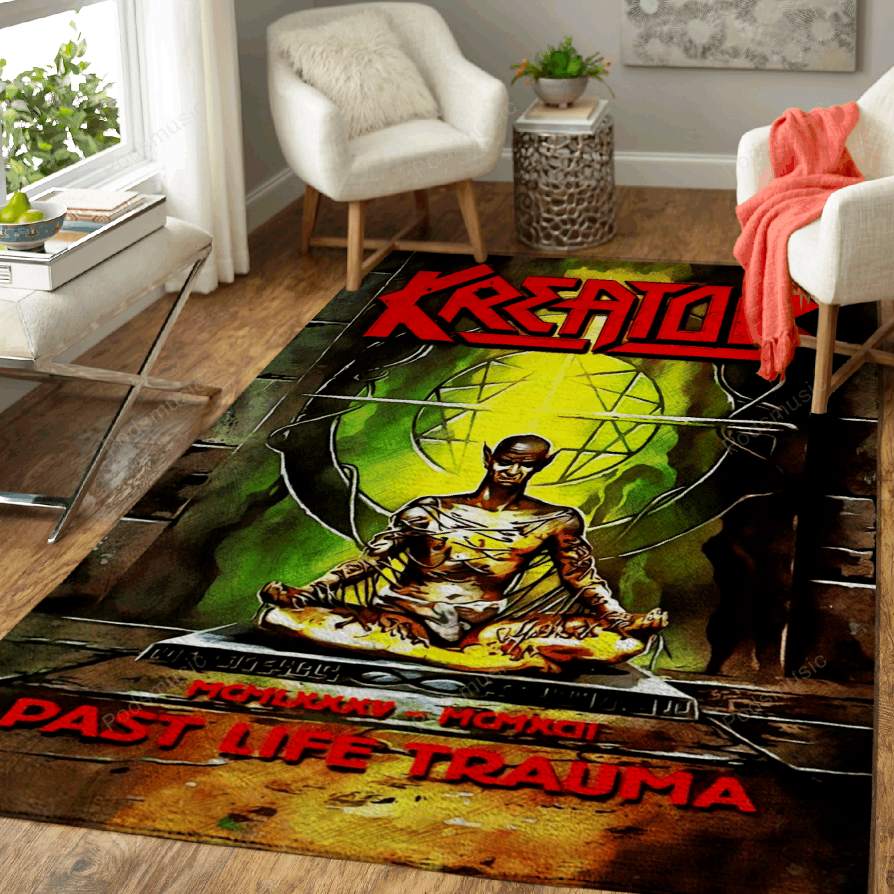 Kreator Metal Music Art For Fans Area Rug Living Room Carpet Rug Regtangle Carpet Floor Decor Home Decor